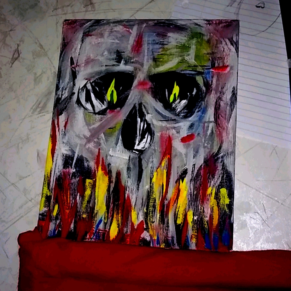 Skull painting
